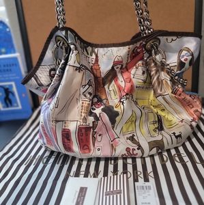 Henri Bendel W57th Large Tote Scarf Print